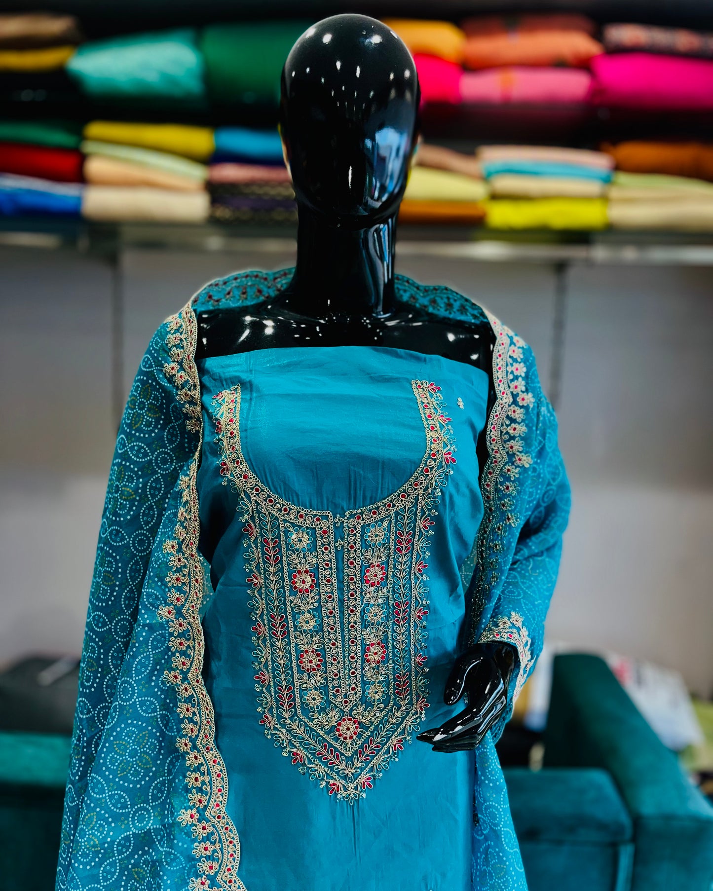 Unstitched Salwar Set