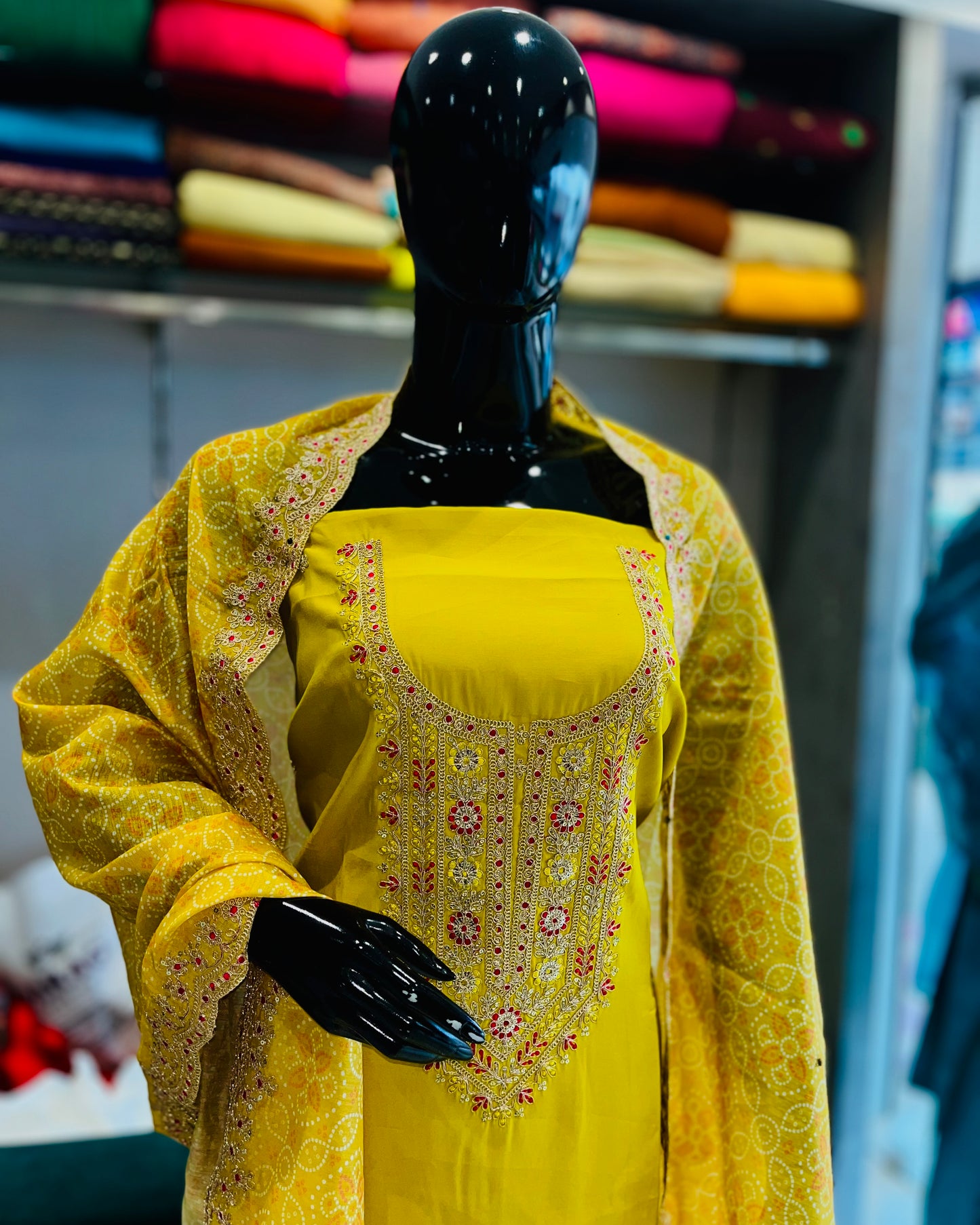 Unstitched Salwar Set