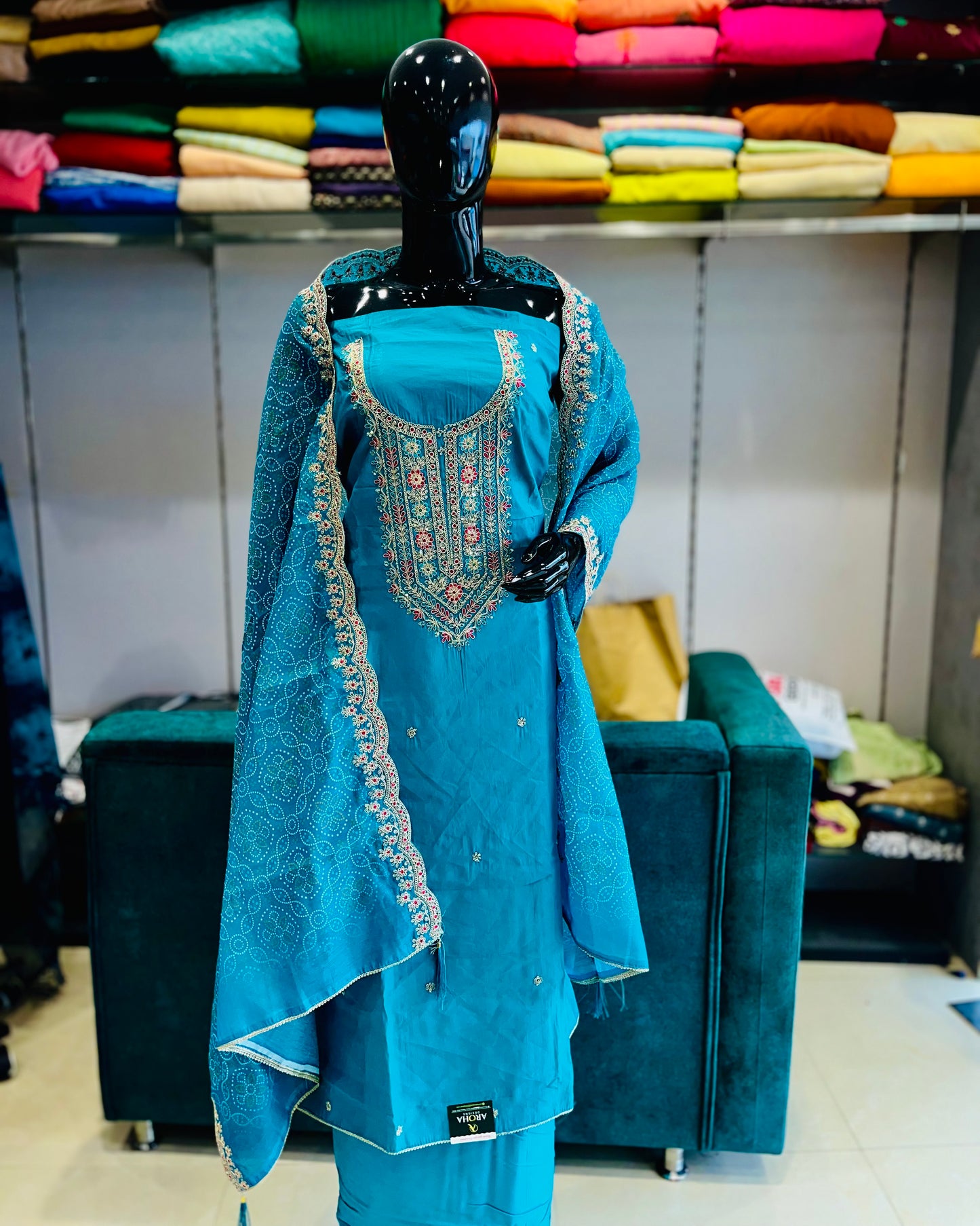 Unstitched Salwar Set