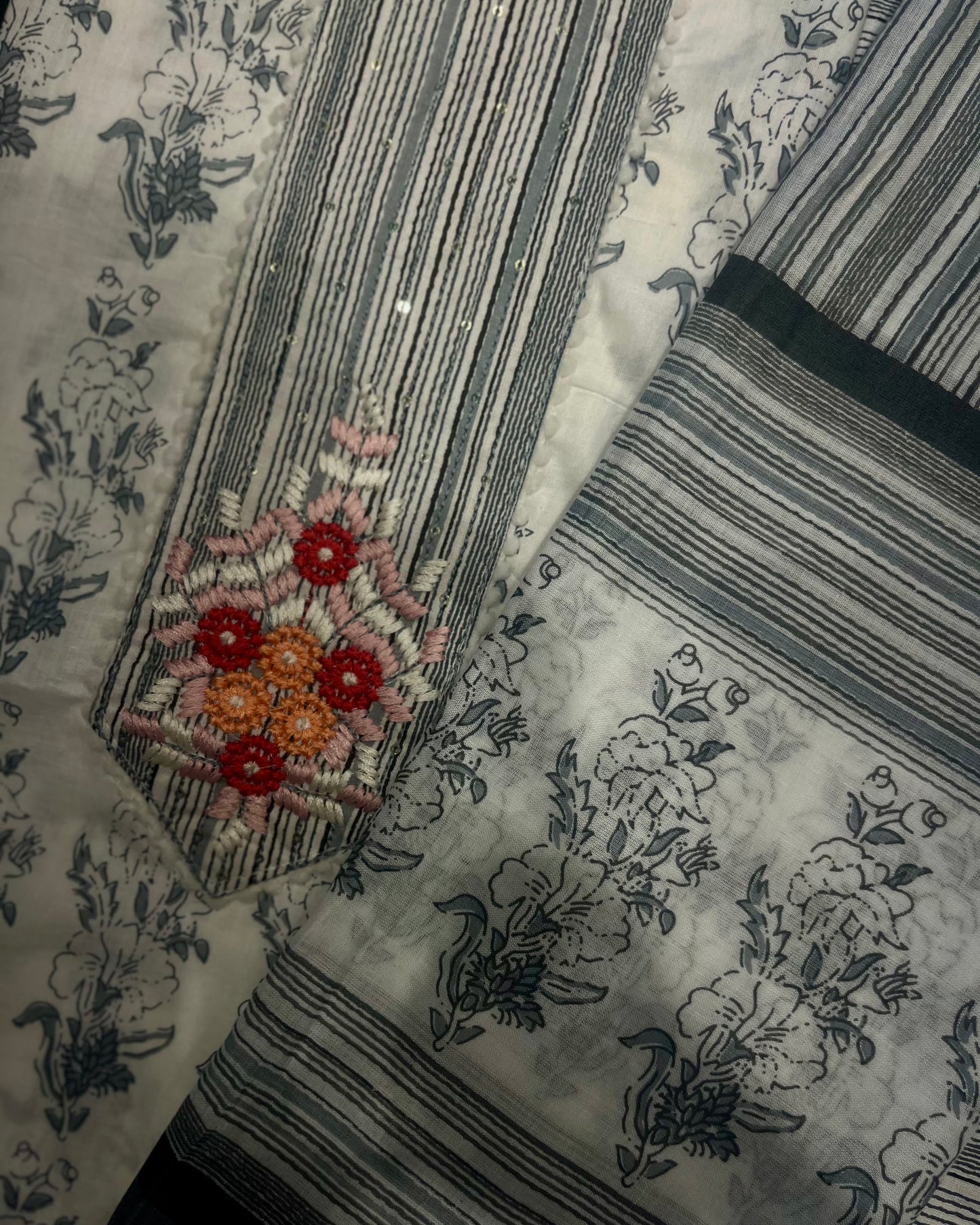 Unstitched Salwar Set